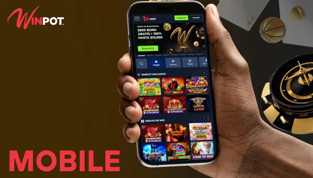 Disfruta jugando en Winpot Casino en dispositivos móviles