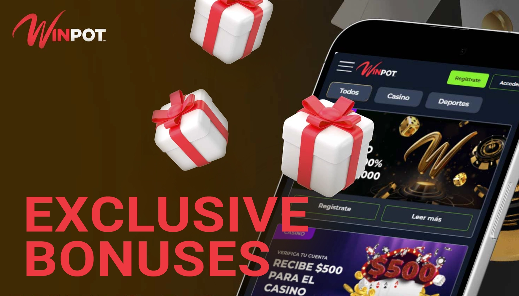 Winpot Mexico offers unique bonuses and promotions